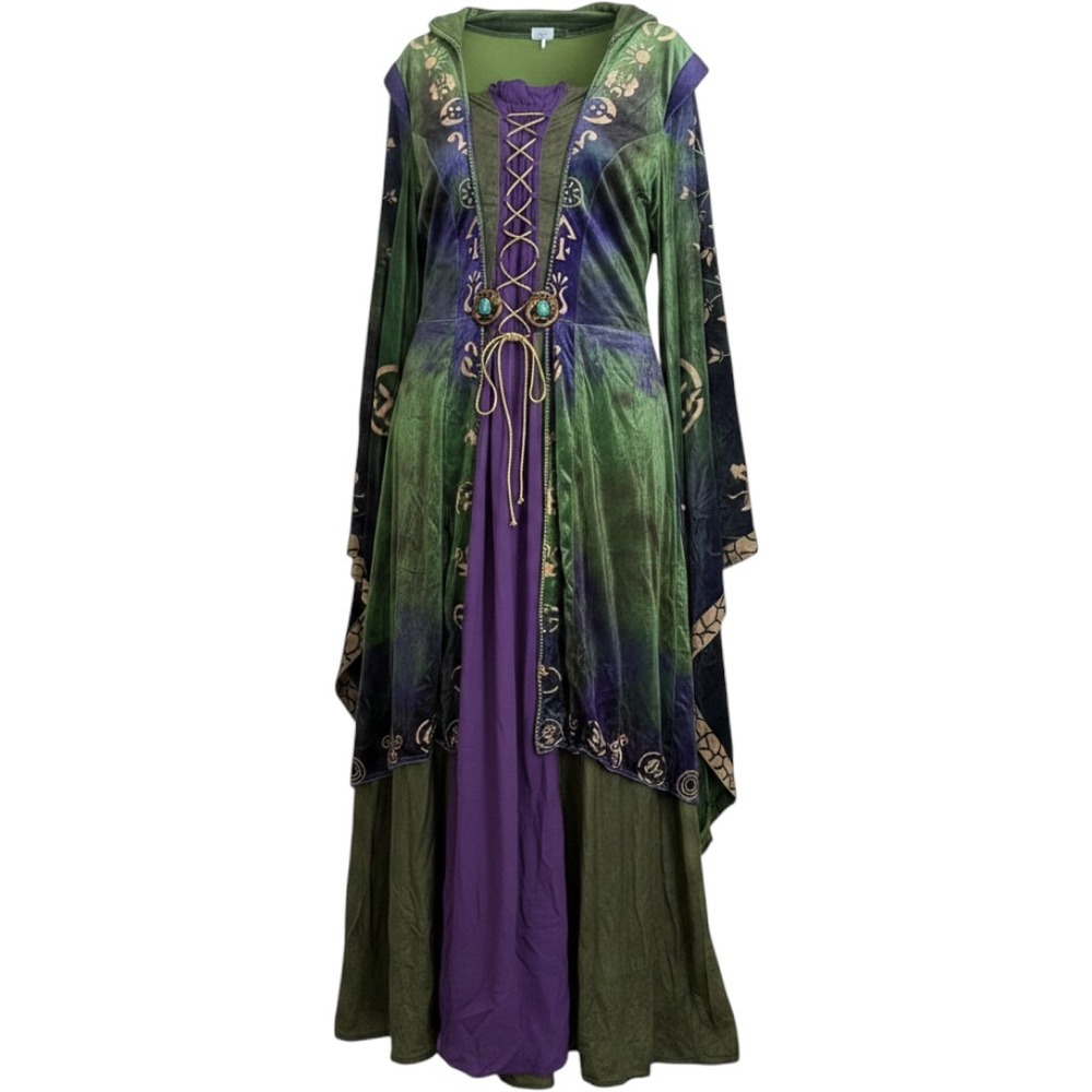 Halloween Hocus Pocus Winifred Sanderson Costume Plus 1X Signature with Free Wig